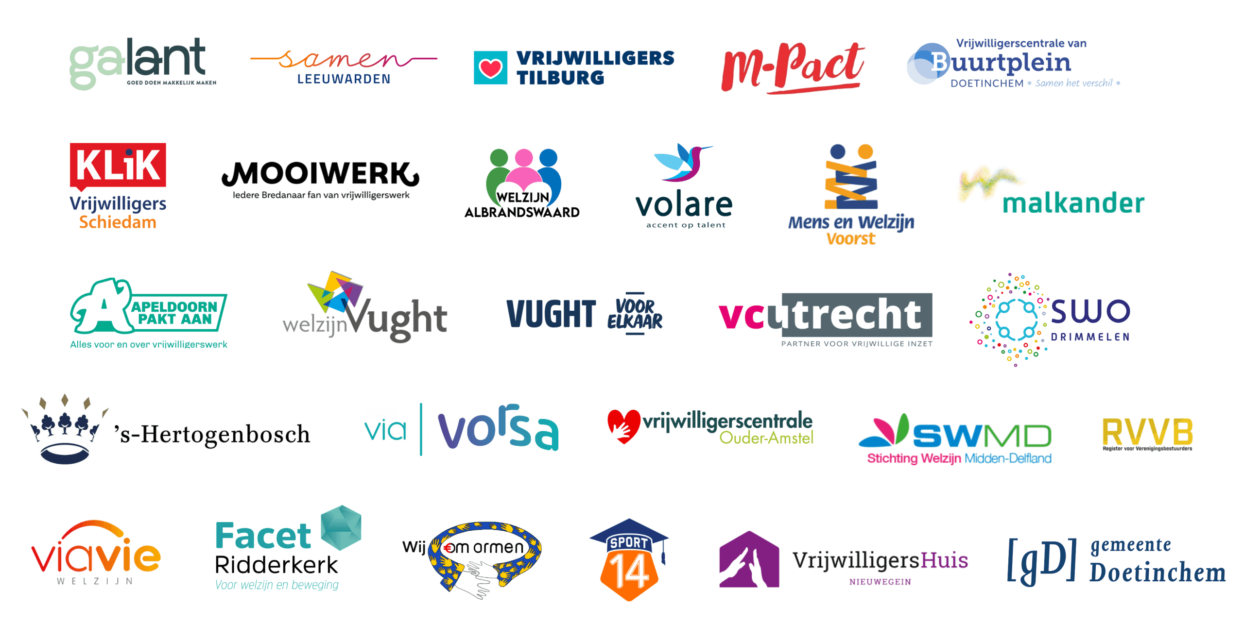Klanten studdy vrijwilligerscentrales